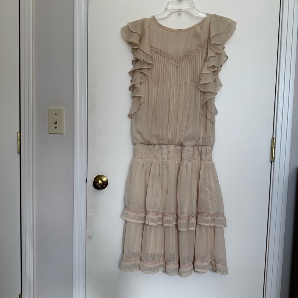 YAS beige Ruffle dress - Picture 7 of 7